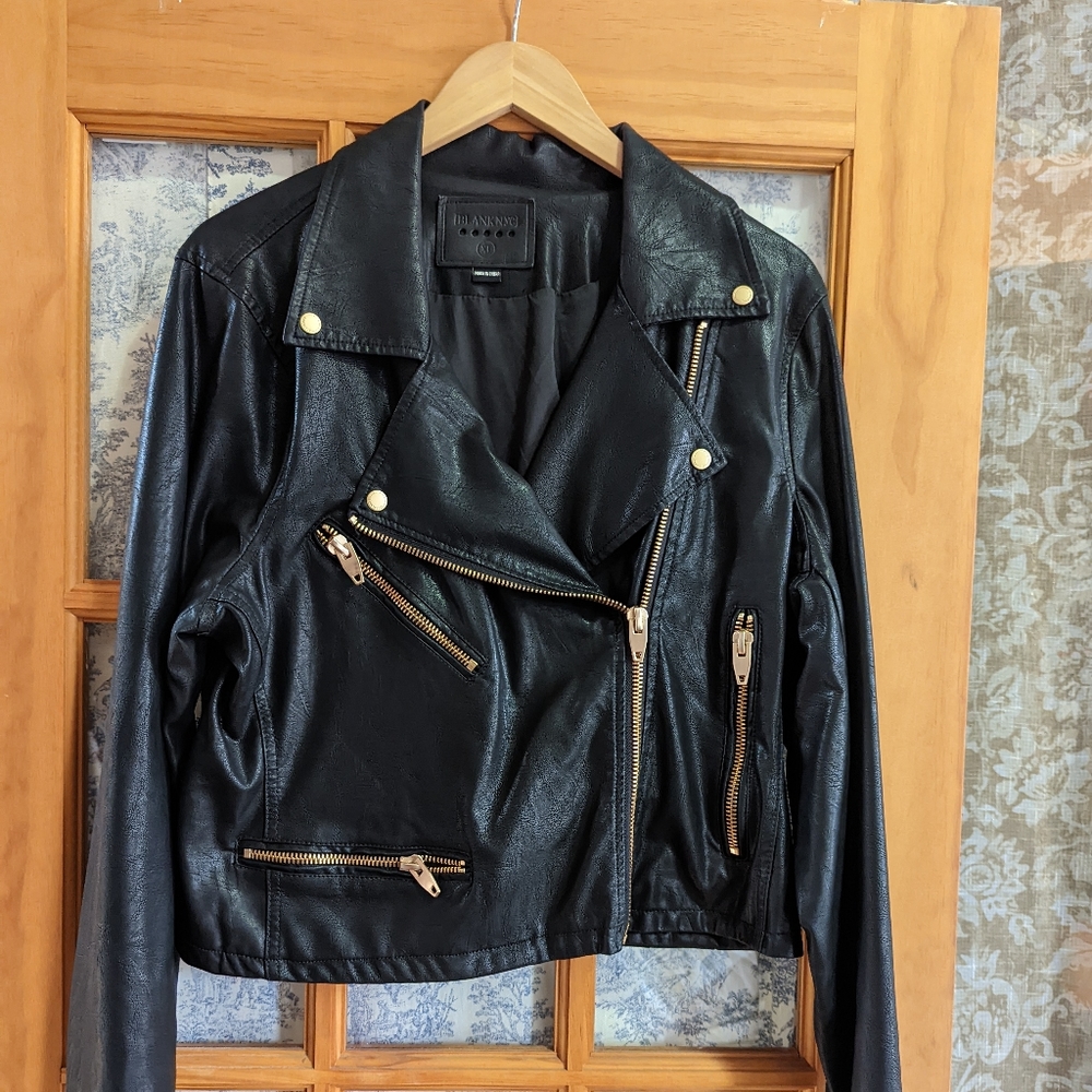 Faux leather jacket